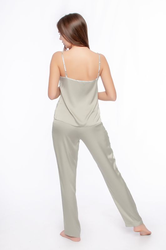 Жіноча піжама зі штанами, софт, оливковий, Serenade,  модель  988