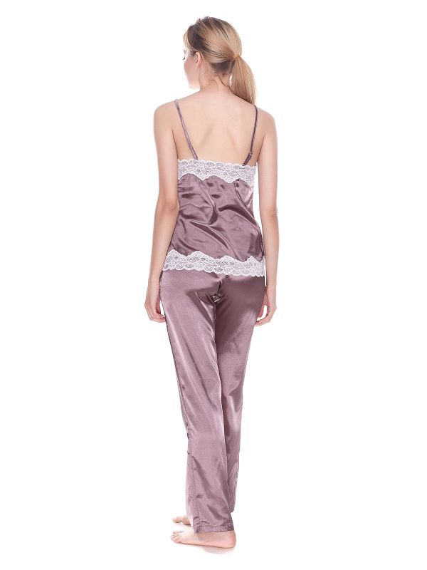 Женская пижама атласная модель 723