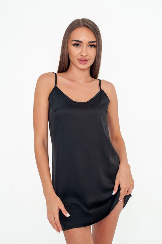Рубашка женская, шелковая, черный, Serenade, модель 108-1