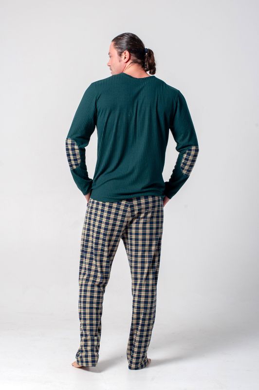 Мужская пижама, трикотаж, зеленый, Serenade, модель 5405