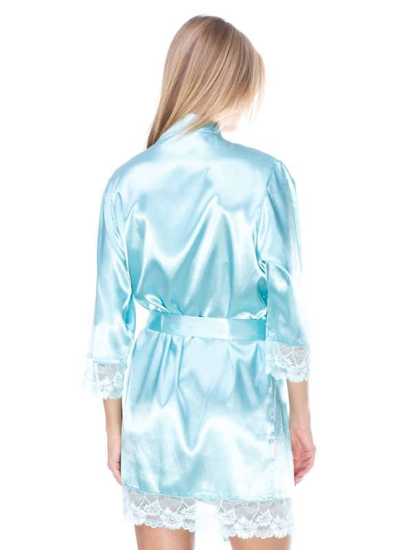 Жіночий атласний халат, модель 2061